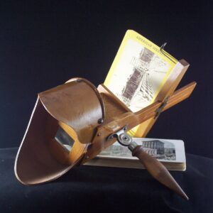 1895 Wooden Stereoscope 3D Viewer with 15 Cards