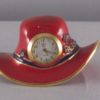 Red Hat Society Waterbury Clock Co. Timex Miniature Clock