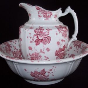 F. Winkle & Co Transferware Avon Bowl & Pitcher Set