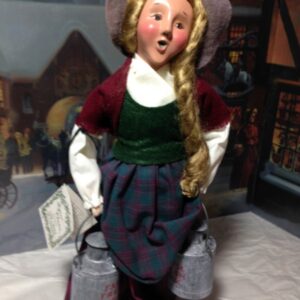 Byers' Choice Milk Maid with Milk Jugs, 1997, Retired