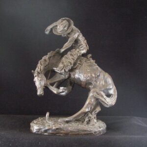 Frederic Remington Rattlesnake Bronze Statue
