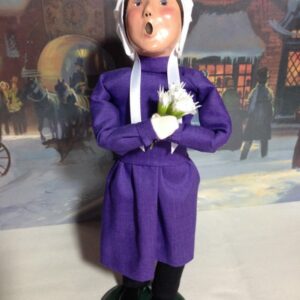 Byers' Choice Amish Girl with Flowers, 1997, Signed & Numbered