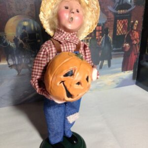 Byers' Choice Harvest Boy with Jack O'Lantern, 2003 Special Issue